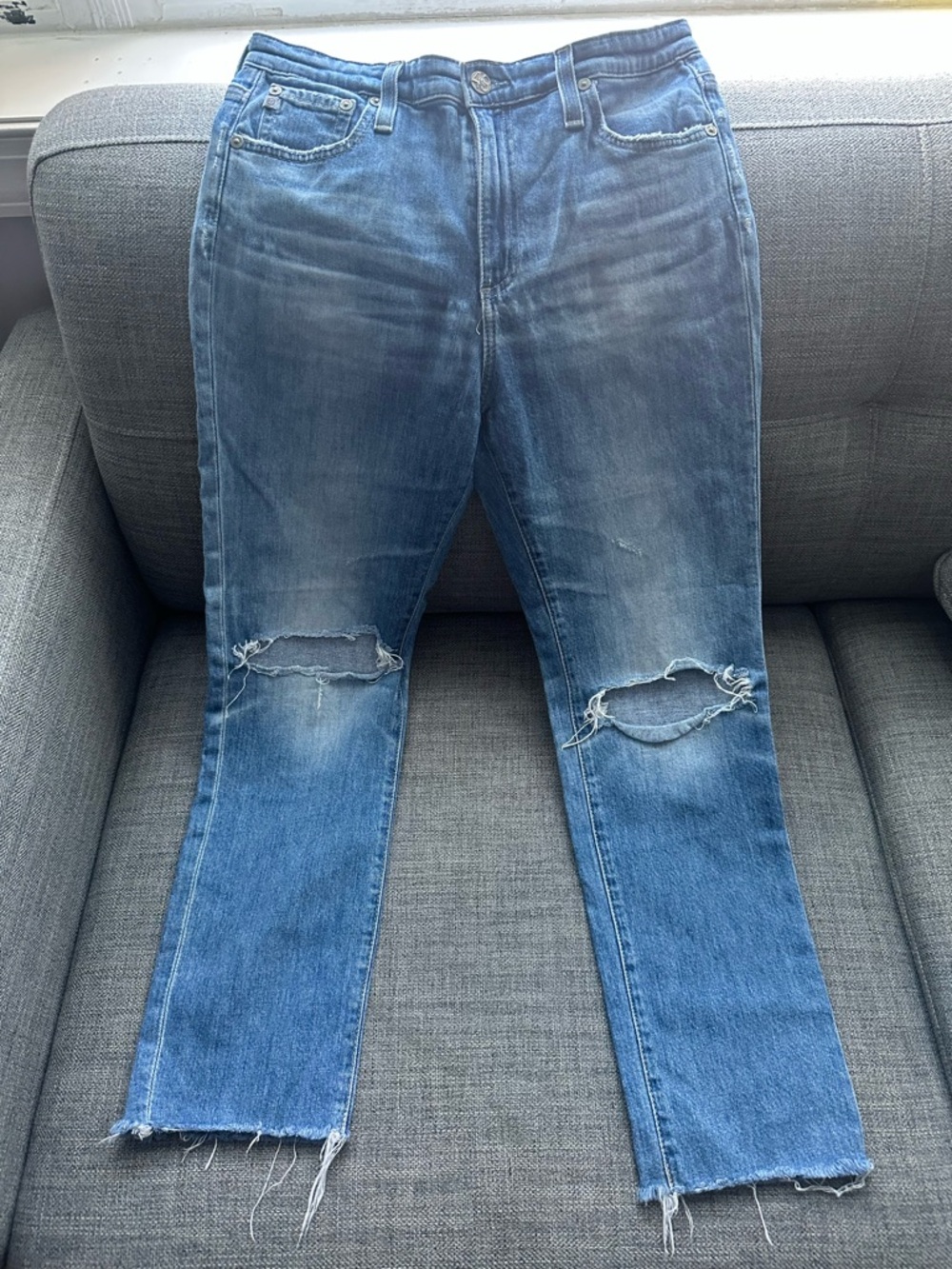Ag Adriano Goldschmied Light Blue Denim Label Jeans